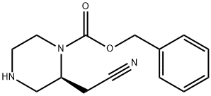 Benzyl (S)-2-(cyanomethyl)piperazine-1-carboxylate