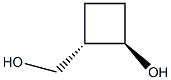 trans-2-(hydroxymethyl)cyclobutan-1-ol Struktur