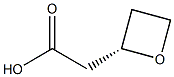 (S)-2-(oxetan-2-yl)acetic acid Struktur