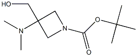 tert-butyl 3-(dimethylamino)-3-(hydroxymethyl)azetidine-1-carboxylate Struktur