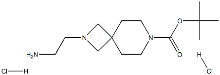 tert-butyl 2-(2-aminoethyl)-2,7-diazaspiro[3.5]nonane-7-carboxylate dihydrochloride Struktur