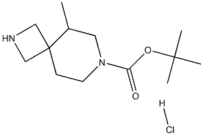 tert-butyl 5-methyl-2,7-diazaspiro[3.5]nonane-7-carboxylate hydrochloride Struktur