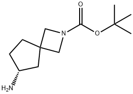 tert-butyl (R)-6-amino-2-azaspiro[3.4]octane-2-carboxylate Struktur