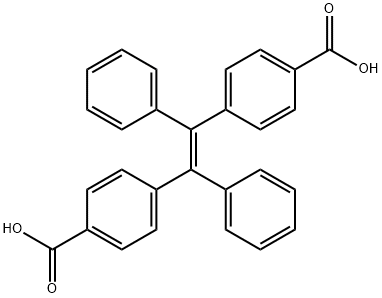 (E)-4,4'-(1,2-diphenylethene-1,2-diyl)dibenzoic acid Struktur