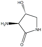 (3S,4R)-3-amino-4-hydroxypyrrolidin-2-one Struktur