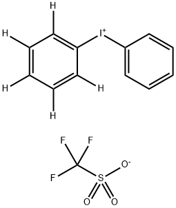 phenyl(phenyl-d5)iodonium trifluoromethanesulfonate Struktur