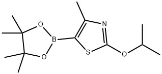 4-Methyl-2-(iso-propoxy)thiazole-5-boronic acid pinacol ester Struktur