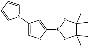 4-(1H-Pyrrol-1-yl)furan-2-boronic acid pinacol ester Struktur