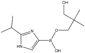 2-(iso-Propyl)imidazole-4-boronic acid neopentylglycol ester Struktur