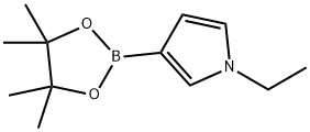 1-ETHYL-3-(4,4,5,5-TETRAMETHYL-1,3,2-DIOXABOROLAN-2-YL)-1H-PYRROLE Struktur