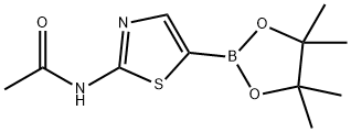 2-(Acetylamino)thiazole-5-boronic acid pinacol ester Struktur