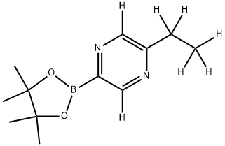 (5-Ethylpyrazine-d7)-2-boronic acid pinacol ester Struktur