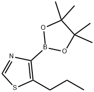 5-(n-Propyl)thiazole-4-boronic acid pinacol ester Struktur