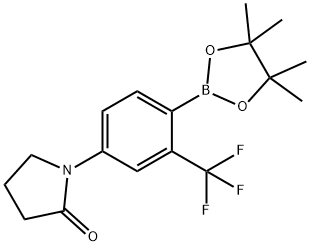 1-[4-(TETRAMETHYL-1,3,2-DIOXABOROLAN-2-YL)-3-TRIFLUOROMETHYLPHENYL]PYRROLIDIN-2-ONE Struktur