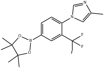 3-Trifluoromethyl-4-(4-methylimidazol-1-yl)phenylboronic acid pinacol ester Struktur