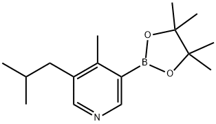 4-Methyl-5-(iso-butyl)pyridine-3-boronic acid pinacol ester Struktur