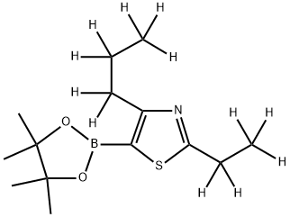 [2-Ethyl-4-(n-propyl)-d12]-thiazole-5-boronic acid pinacol ester Struktur