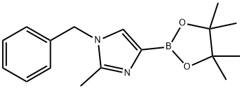 1-benzyl-2-methyl-4-(4,4,5,5-tetramethyl-1,3,2-dioxaborolan-2-yl)-1H-imidazole Struktur