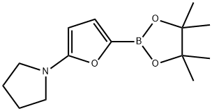 5-(Pyrrolidino)furan-2-boronic acid pinacol ester Struktur