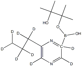 (6-Propylpyrazine-d9)-2-boronic acid pinacol ester Struktur