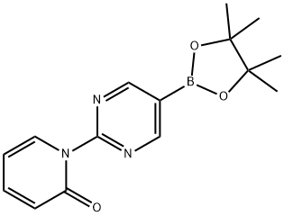 2-(1H-Pyridin-2-one)pyrimidine-5-boronic acid pinacol ester Struktur