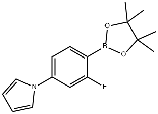 2-Fluoro-4-(1H-pyrrol-1-yl)phenylboronic acid pinacol ester Struktur