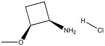 (1R,2S)-2-甲氧基環(huán)丁烷-1-胺鹽酸鹽 結(jié)構(gòu)式