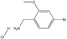 (4-bromo-2-methoxyphenyl)methanamine hydrochloride Struktur