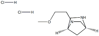 (1S,4S)-2-(2-methoxyethyl)-2,5-diazabicyclo[2.2.1]heptane dihydrochloride Struktur