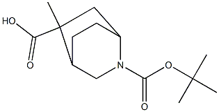 2-tert-butyl 5-methyl 2-azabicyclo[2.2.2]octane-2,5-dicarboxylate Struktur