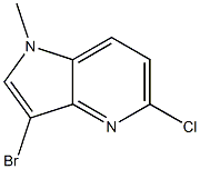 3-bromo-5-chloro-1-methyl-1H-pyrrolo[3,2-b]pyridine Struktur