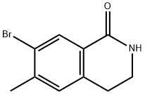 7-bromo-6-methyl-3,4-dihydroisoquinolin-1(2H)-one Struktur