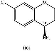 (4R)-7-CHLORO-3,4-DIHYDRO-2H-1-BENZOPYRAN-4-AMINE HYDROCHLORIDE Struktur