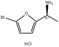 (1S)-1-(5-BROMO(2-FURYL))ETHYLAMINE HYDROCHLORIDE Struktur