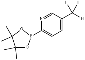 5-(methyl-d3)-2-(4,4,5,5-tetramethyl-1,3,2-dioxaborolan-2-yl)pyridine Struktur