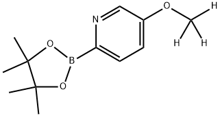 5-(methoxy-d3)-2-(4,4,5,5-tetramethyl-1,3,2-dioxaborolan-2-yl)pyridine Struktur