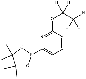 2-(ethoxy-d5)-6-(4,4,5,5-tetramethyl-1,3,2-dioxaborolan-2-yl)pyridine Struktur