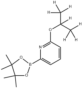 2-((propan-2-yl-d7)oxy)-6-(4,4,5,5-tetramethyl-1,3,2-dioxaborolan-2-yl)pyridine Struktur