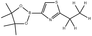 2-(ethyl-d5)-4-(4,4,5,5-tetramethyl-1,3,2-dioxaborolan-2-yl)thiazole Struktur