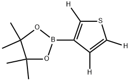 4,4,5,5-tetramethyl-2-(thiophen-3-yl-d3)-1,3,2-dioxaborolane Struktur