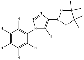 1-(phenyl-d5)-4-(4,4,5,5-tetramethyl-1,3,2-dioxaborolan-2-yl)-1H-1,2,3-triazole-5-d Struktur