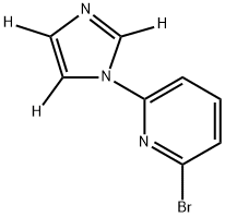 2-bromo-6-(1H-imidazol-1-yl-d3)pyridine Struktur