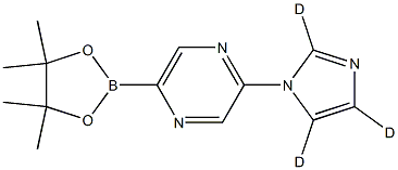 2-(1H-imidazol-1-yl-d3)-5-(4,4,5,5-tetramethyl-1,3,2-dioxaborolan-2-yl)pyrazine Struktur