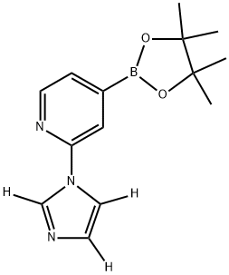 2-(1H-imidazol-1-yl-d3)-4-(4,4,5,5-tetramethyl-1,3,2-dioxaborolan-2-yl)pyridine Struktur