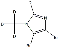 4,5-dibromo-1-(methyl-d3)-1H-imidazole-2-d Struktur