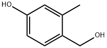 4-(hydroxymethyl)-3-methylphenol Struktur