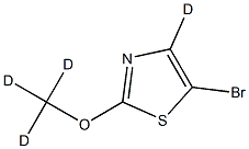 5-bromo-2-(methoxy-d3)thiazole-4-d Struktur