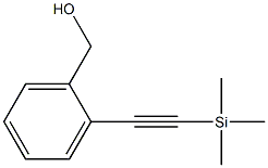 {2-[2-(trimethylsilyl)ethynyl]phenyl}methanol Struktur