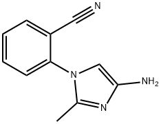 2-(4-amino-2-methyl-1H-imidazol-1-yl)benzonitrile Struktur