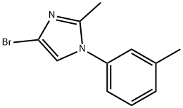 4-bromo-2-methyl-1-(m-tolyl)-1H-imidazole Struktur